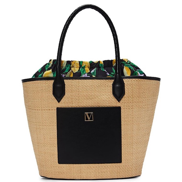Victoria's Secret Handbags - Victoria’s Secret • Large Straw Tote in Lemons